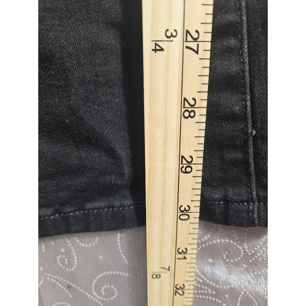 LC Lauren Conrad Barely Bootcut Black Jeans Womens Size 14 Stretch Denim - Picture 7 of 8
